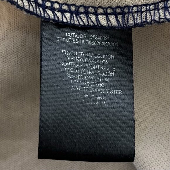 Urban Hearts Dress Womens Medium Blue Beige Lace Overlay Fit and Flare - Picture 7 of 8